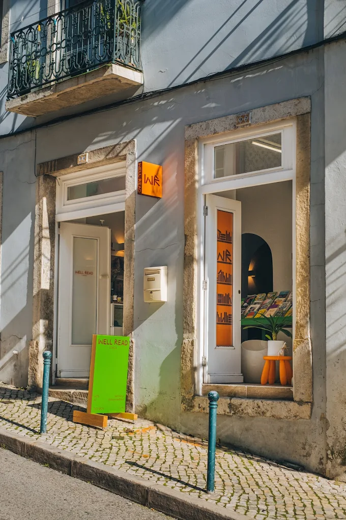 Well Read bookshop storefront in Lisboa